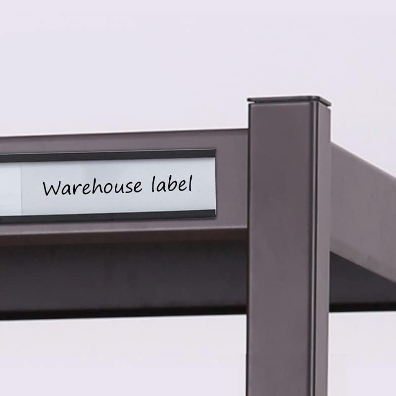 MVISUAL Store C Channel Magentic Label Holders 2x4 Inch, Magnetic Labels for Shelving, Magnetic Data Card Holders File Cabinet Labels, Pack of 50 - Image 3